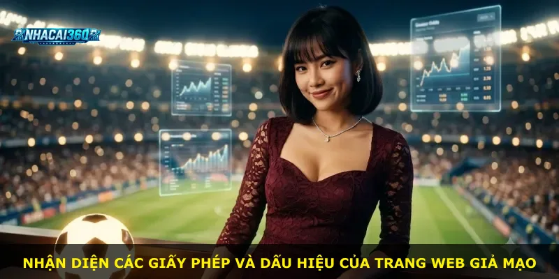 Nhận diện các giấy phép và dấu hiệu của trang web giả mạo