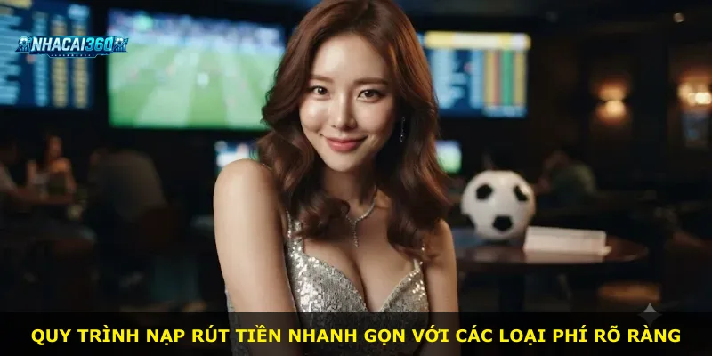 Quy trình nạp rút tiền nhanh gọn với các loại phí rõ ràng