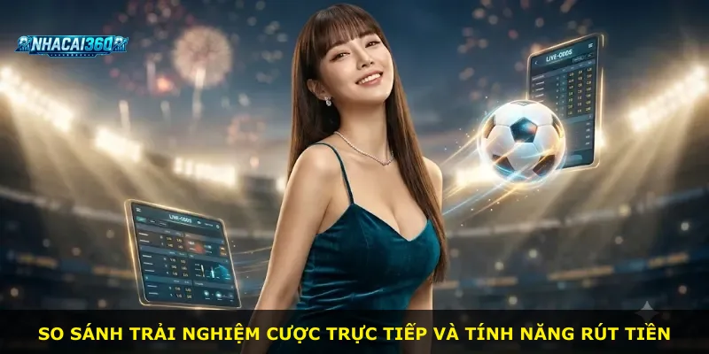 So sánh trải nghiệm cược trực tiếp và tính năng rút tiền