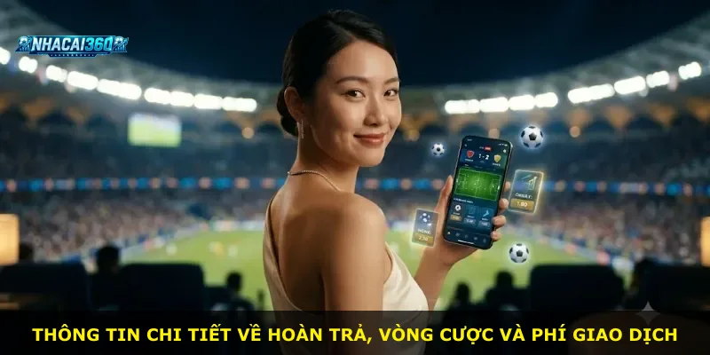 Thông tin chi tiết về hoàn trả, vòng cược và phí giao dịch