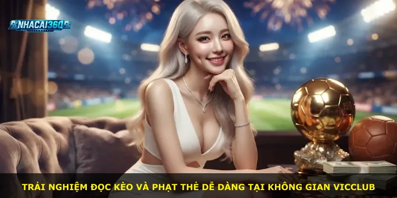 Trải nghiệm đọc kèo và phạt thẻ dễ dàng tại không gian Vicclub